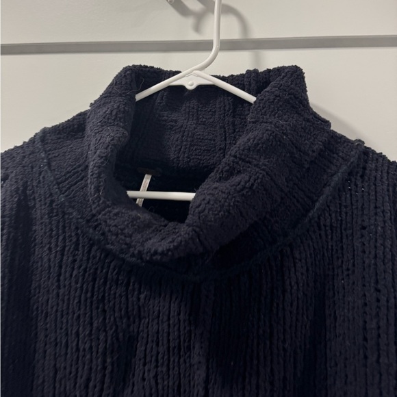 Free People Black Cowl Neck Chunky Sweater - Picture 3 of 6